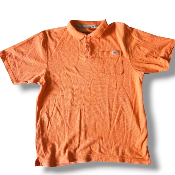 Skechers For Work Men's Polo Shirt Orange Medium - Picture 3 of 8